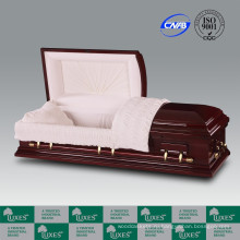Производит люкса американский стиль шпона шкатулка гроб для Funeral_China шкатулки